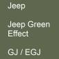 Preview: Jeep, Jeep Green Effect, GJ / EGJ.